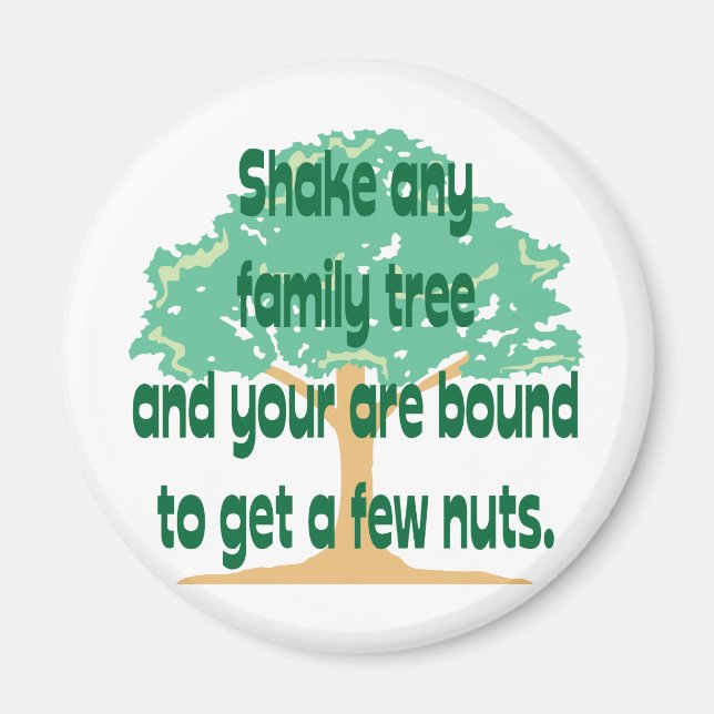 Skaka vilken familj som helst Träd Magnet (Framsidan)