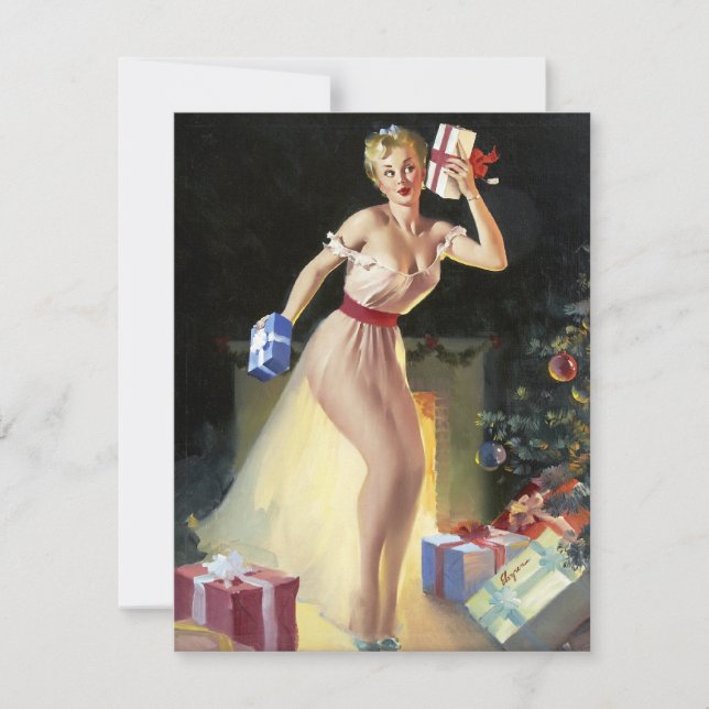 Skakande presenter pinup inbjudningar (Framsida)