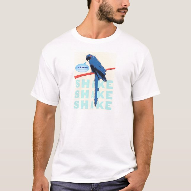 Skakapladder och rullMacaw T-shirt (Framsida)