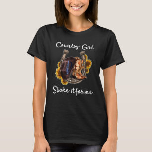 Skakar Det För Mig Country Musik Cowgirl Stövlar T Shirt