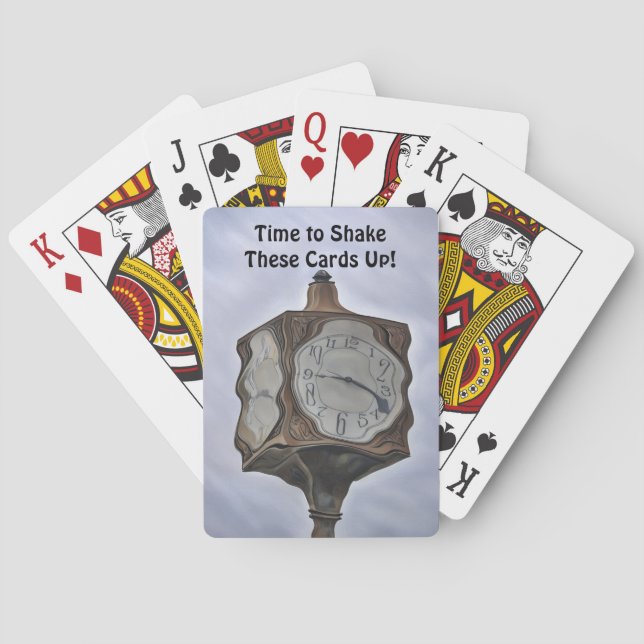 Skakat Cards Clock Art Spelkort (Baksidan)