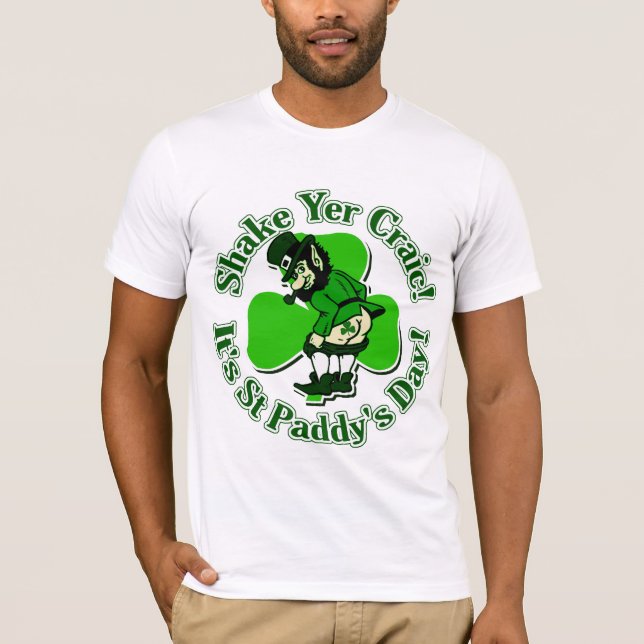 SkakaYer Craic är det st paddys day T-shirt (Framsida)