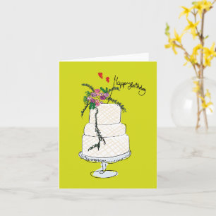 Skakdockeillustration, Grattis på födelsedagen-kor Kort