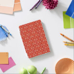 Skakerröd och guldfärgad diamant, mönstrad iPad mini skydd<br><div class="desc">Ursprungligt dammskydd med diamantmönster. Färg inspirerades av Corymbia ficifolia "Baby Orange",  som är en ympad blommar australisk gummi träd. Sarah Trett har en unik design för www.mylittleeden.com</div>