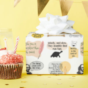 Skakespeare inspiration Literär bokistisk teater Presentpapper