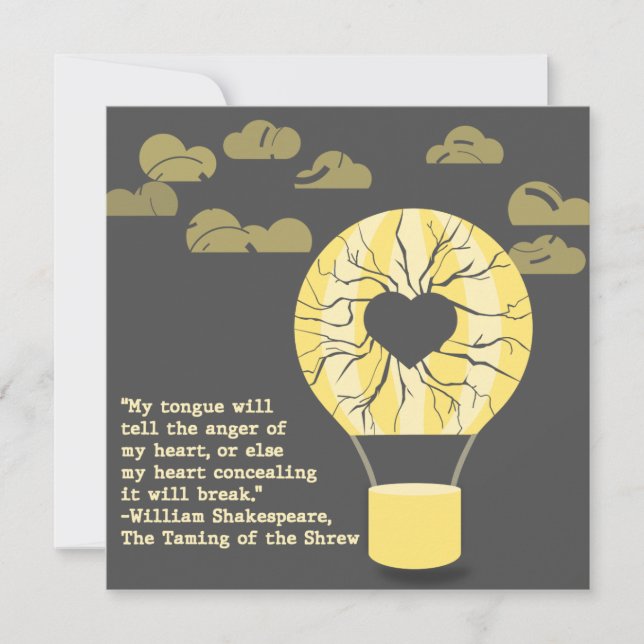 skakespeare-kort julkort (Framsida)