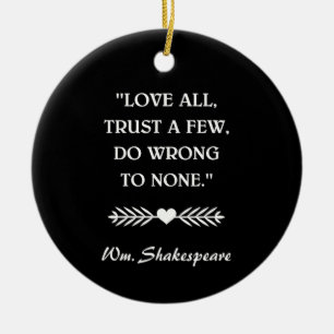 SKAKESPEARE-KVOT JULGRANSPRYDNAD KERAMIK