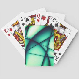 Skaklösa skärsår, grönt till grönaktig beige casinokort