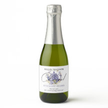 Skål akvarell lila tekanna bröllopsfest 