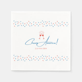 Skål Amerika! - Julens fjärde cocktail Napkins Pappersservett