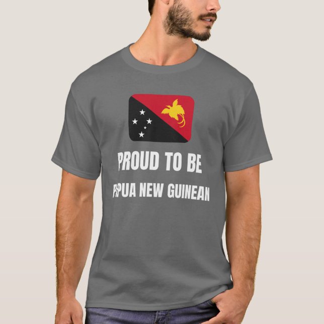 Skål att bli Papua Nya Guinean T Shirt (Framsida)