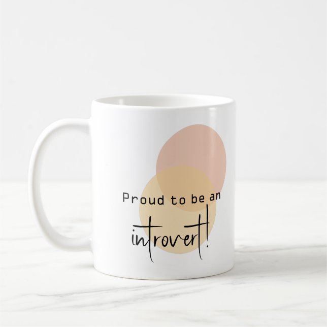 Skål att vara en inåtvändning! kaffemugg (Vänster)