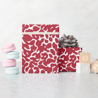 Skal av julleopard mönster presentpapper
