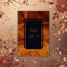 Skal av lyxnos i vild bröllop bordsnummer