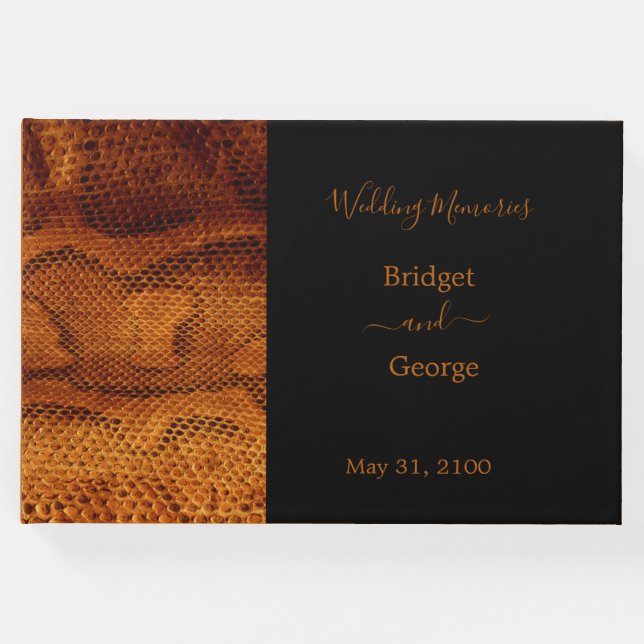 Skal av lyxnos i vild bröllop gästböcker (Framsida)