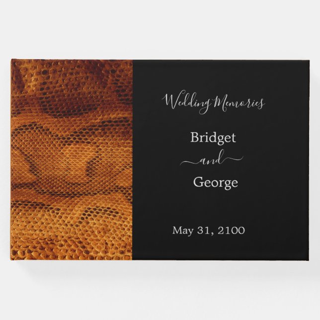 Skal av lyxnos i vild bröllop gästböcker (Framsida)