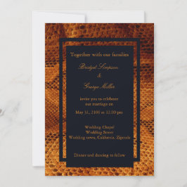 Skal av lyxnos i vild bröllop inbjudningar