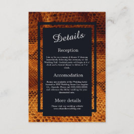 Skal av lyxnos i vild bröllop tilläggskort