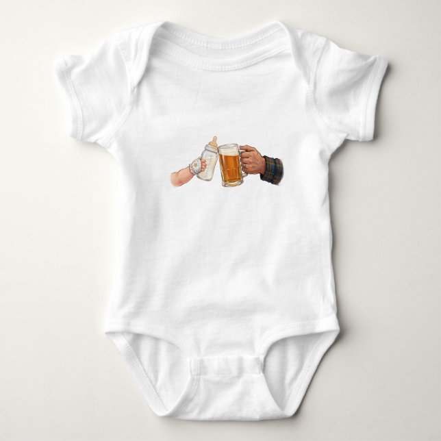 Skål babykläder t shirt (Framsida)