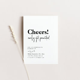 Skål, befordra nytt jobb Party Inbjudan