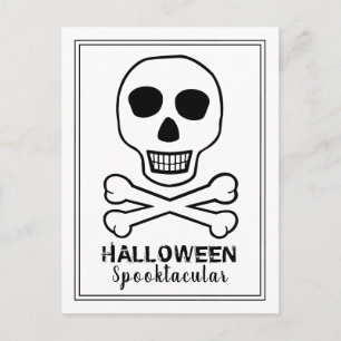 Skal & ben, inbjudan till Halloween fest