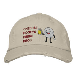 Skål! Bogeys Öl Bros Funny Golf Broderad Keps
