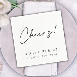 Skål! Bröllopreception Cocktail Pappersservett