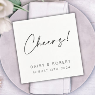Skål! Bröllopreception Cocktail Pappersservett