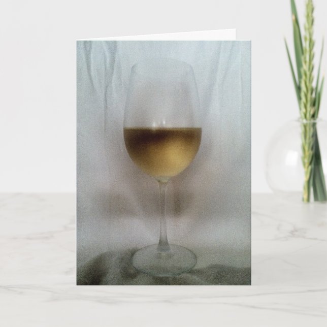 Skål! Chardonnay Greeting Card Kort (Framsida)