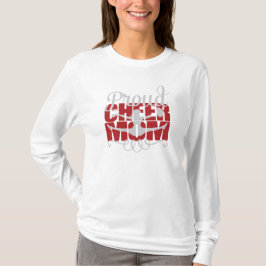 Skål Cheer Mamma med Red brev T-shirt