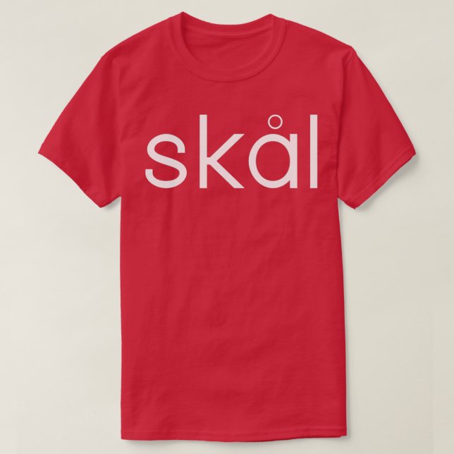Skal Cheers Nordic Viking Chant T Shirt (Design framsida)