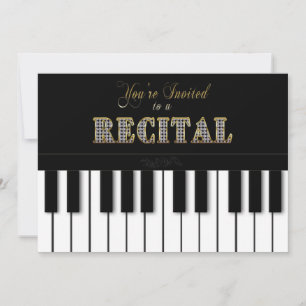 SKÄL - DU ÄR INBJUDAD - INBJUDAN - PIANO