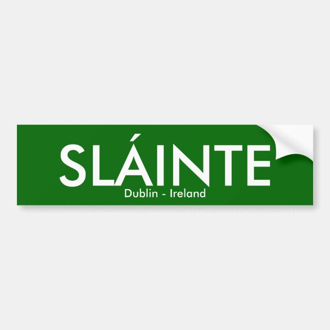 Skål - Dublin Irland Bildekal (Framsidan)