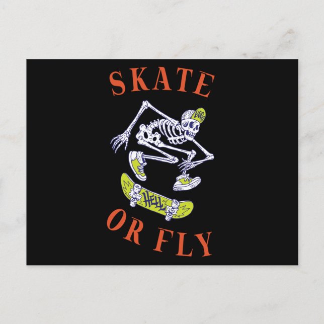 Skal- eller flygskal vykort (Framsida)