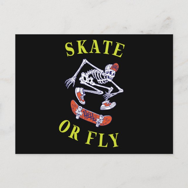 Skal- eller flygskal vykort (Framsida)