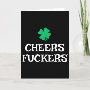 Skål Ers St Patrick's Day Rolig Irländsk Dag Drick Kort