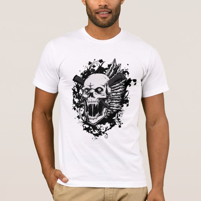 skal fantastisk t shirt (Framsida)