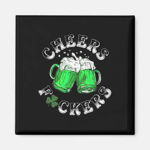 Skål Fckers St Patricks Day Roligt Dricka Öl Magnet