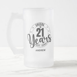 SKÅL FÖR 21 ÅR FROSTAT ÖLGLAS