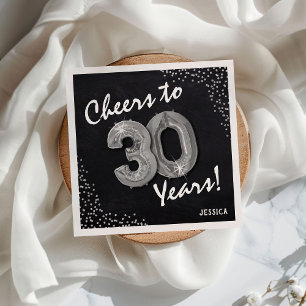 Skål för 30 år! 30års födelsedag pappersservett