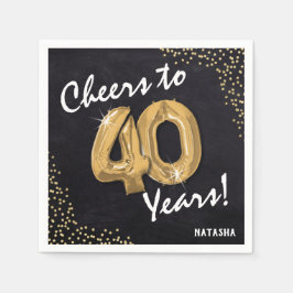 Skål för 40 år! 40:årsdagen pappersservett