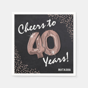 Skål för 40 år! 40:årsdagen pappersservett
