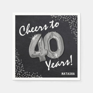 Skål för 40 år! 40:årsdagen pappersservett