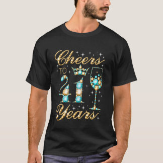 Skål för 41 år 41-års födelsedagsfest Kvinna Prins T Shirt