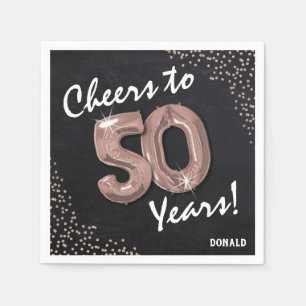 Skål för 50 år! 50:årsdagen pappersservett