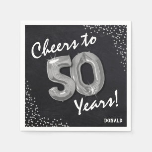 Skål för 50 år! 50:årsdagen pappersservett