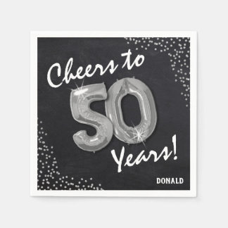 Skål för 50 år! 50:årsdagen pappersservett
