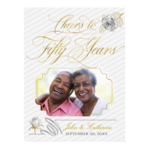 Skål för 50 år Guld och Rand med foto