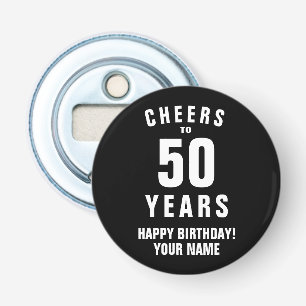 Skål för 50 år och 50 Födelsedagsfesters magnetisk Flasköppnare