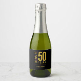 Skål för 50 år svart och guld